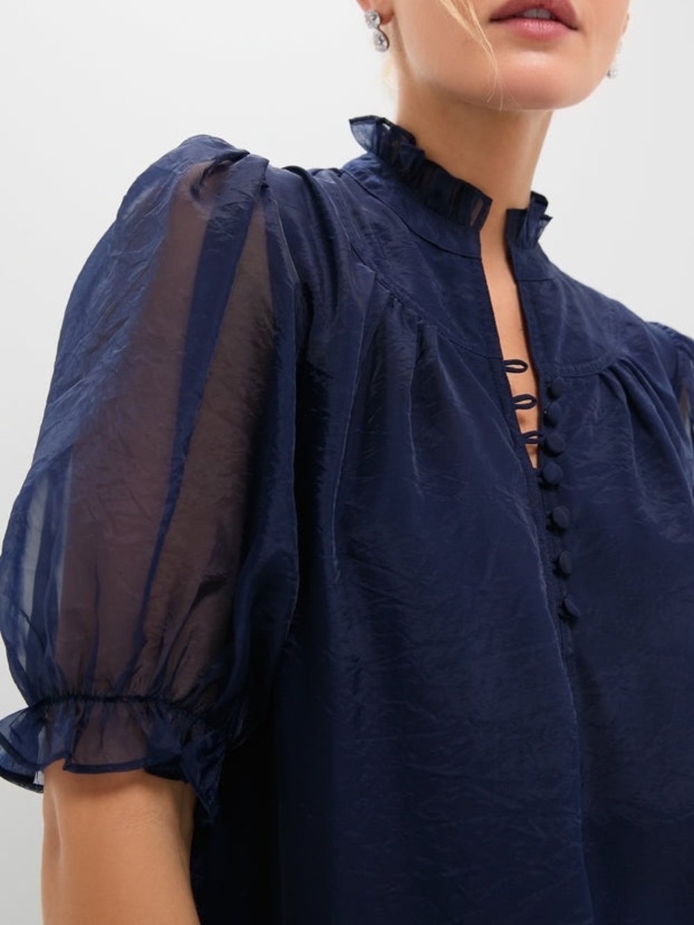 Tuckernuck Navy Chiffon Selena Maxi Dress - Picture 5 of 11